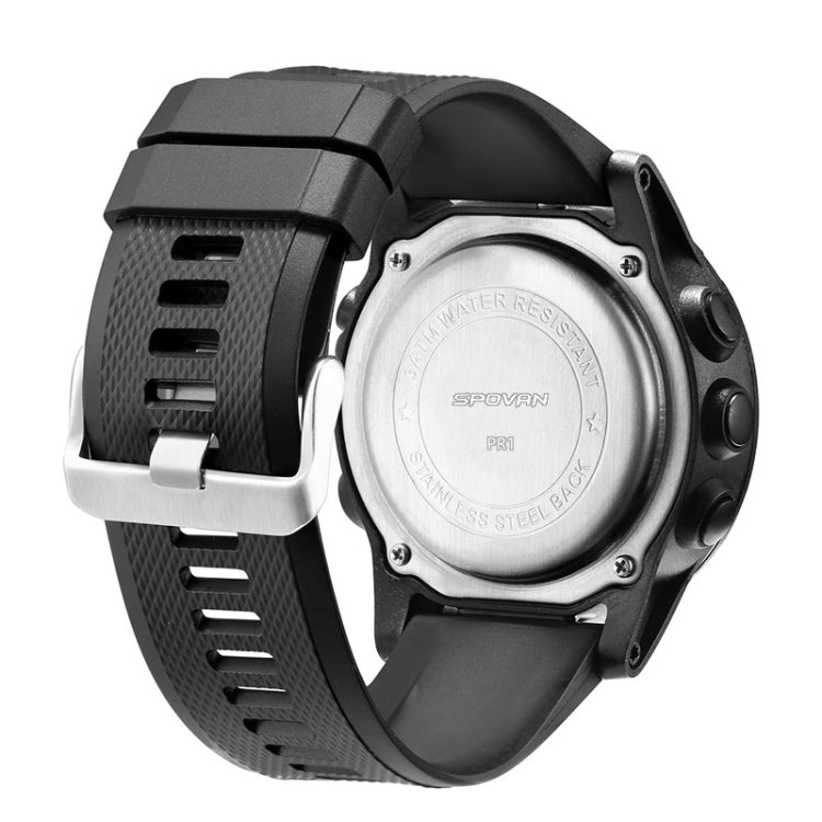 PR1-2 1.24 inch IP68 Waterproof Sport Smart Watch, Support Bluetooth / Sleep Monitor / Call Reminder(Black) - Smart Wear by buy2fix | Online Shopping UK | buy2fix