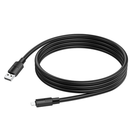 hoco X84 2.4A USB to Micro USB Solid Charging Data Cable，Length：1m(Black) -  by hoco | Online Shopping UK | buy2fix