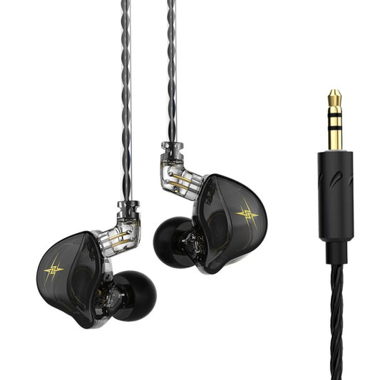 QKZ ZXT Sports In-ear Wired Control Plug HIFI Stereo Stage Monitor Earphone, Style:Standard Version(Black) - In Ear Wired Earphone by QKZ | Online Shopping UK | buy2fix