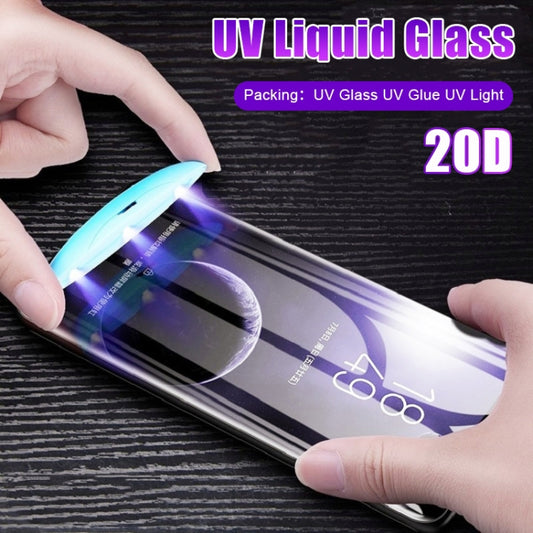 For Galaxy S20 Ultra UV Liquid Curved Full Glue Full Screen Tempered Glass Film - Galaxy Note20 Ultra Tempered Glass by buy2fix | Online Shopping UK | buy2fix