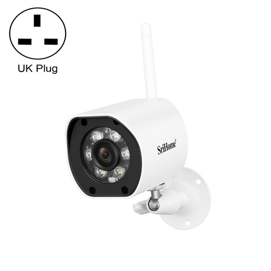 SriHome SH034 5.0MP Mini Dual 2.4 / 5G WiFi Outdoor Waterproof Video Surveillance Color Night Vision Security CCTV Cam, Plug Type:UK Plug(White) - Security by buy2fix | Online Shopping UK | buy2fix