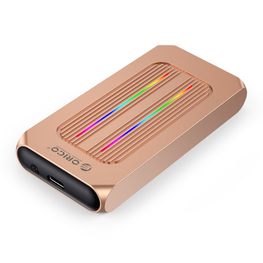 ORICO M2R1-G2-RG 10Gbps M.2 NVMe RGB SSD Enclosure(Gold) - HDD Enclosure by ORICO | Online Shopping UK | buy2fix