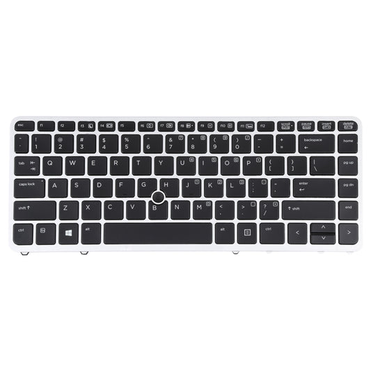 For HP EliteBook 840 G1 US Version Keyboard with Backlight and Pointing(Silver) - Computer & Networking by buy2fix | Online Shopping UK | buy2fix