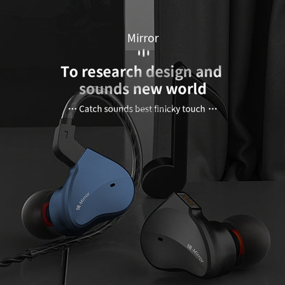 CVJ Mirror Hybrid Technology HiFi Music Wired Earphone No Mic(Blue) - In Ear Wired Earphone by CVJ | Online Shopping UK | buy2fix