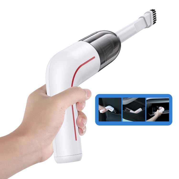 USAMS US-ZB253 LEJ Series Mini Hand-held Vacuum Cleaner(White) - In Car by USAMS | Online Shopping UK | buy2fix