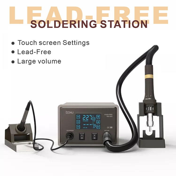 BAKU BA-9852 Digital ESD Hot Air Gun Soldering Station Welding Solder Iron(US Plug) - Home & Garden by BAKU | Online Shopping UK | buy2fix