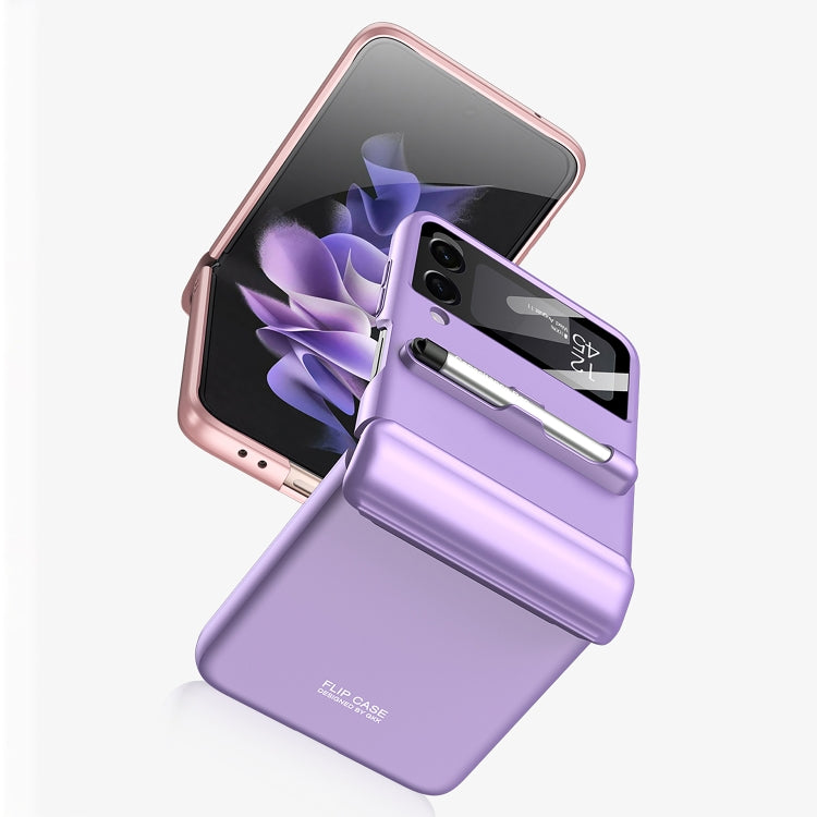For Samsung Galaxy Z Flip4 GKK Magnetic Full Coverage Phone Flip Case with Pen(Black) - Samsung Accessories by GKK | Online Shopping UK | buy2fix