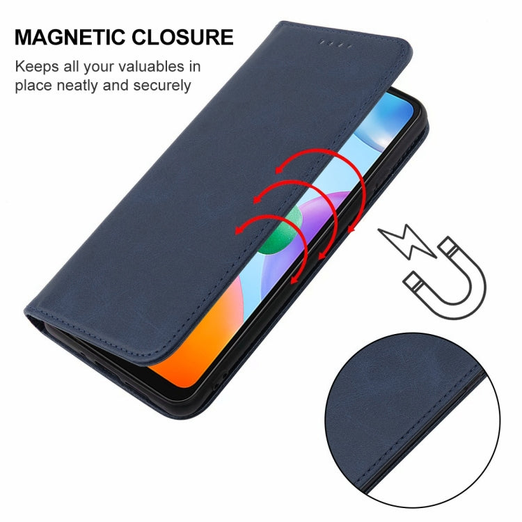 For Xiaomi Redmi 10C Magnetic Closure Leather Phone Case(Blue) - Xiaomi Cases by buy2fix | Online Shopping UK | buy2fix