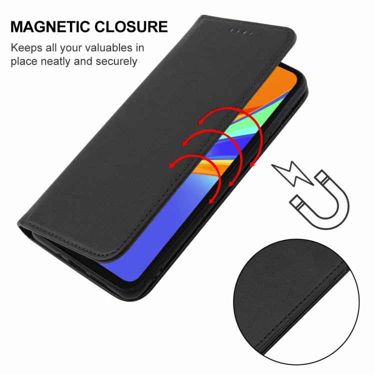 For Xiaomi Redmi 9C NFC Magnetic Closure Leather Phone Case(Black) - Xiaomi Cases by buy2fix | Online Shopping UK | buy2fix