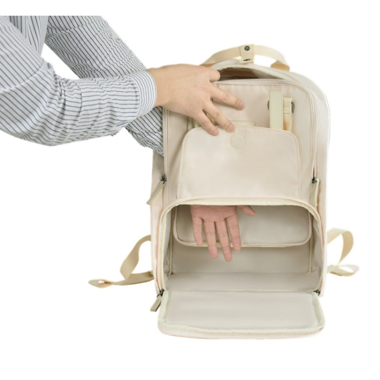 CADeN Multifunctional Photography Shoulders Digital Bag Portable Camera Backpack, Size:28.5 x 14 x 42cm(Beige) - Camera Accessories by CADeN | Online Shopping UK | buy2fix