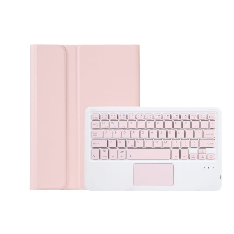 AM18-A Bluetooth Keyboard Leather Case with Touchpad For Lenovo XiaoXin Pad Pro 2022 11.2 inch(Pink) - Lenovo Keyboard by buy2fix | Online Shopping UK | buy2fix