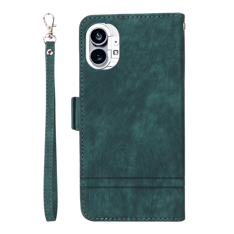 For Nothing Phone 1 BETOPNICE Dual-side Buckle Leather Phone Case(Green) - More Brand by BETOPNICE | Online Shopping UK | buy2fix