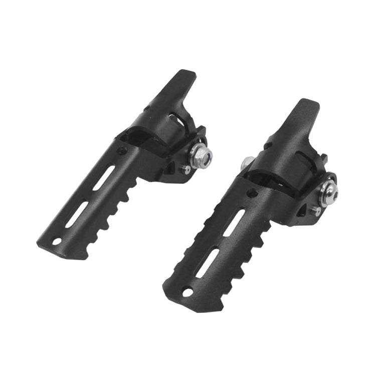 For BMW R1250GS R1200 GS ADV Motorcycle 22-25mm Front Folding Foot Pegs Footrests Clamps(Black) - In Car by buy2fix | Online Shopping UK | buy2fix