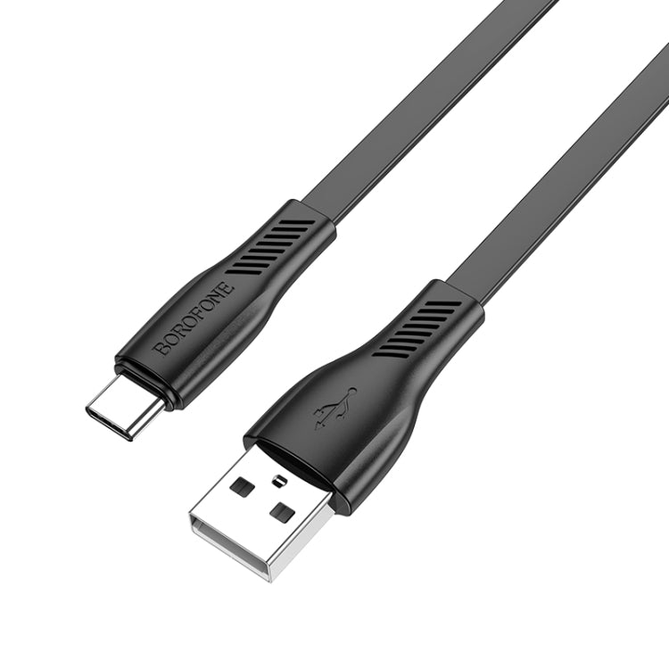 Borofone BX85 1m 3A USB to USB-C / Type-C Auspicious Charging Data Cable(Black) -  by Borofone | Online Shopping UK | buy2fix