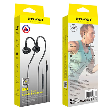 awei L3 1.2m Mini Stereo In-ear Earphones - In Ear Wired Earphone by awei | Online Shopping UK | buy2fix