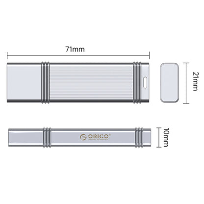 ORICO USB Flash Drive, Read: 100MB/s, Write: 50MB/s, Memory:32GB, Port:USB-A(Silver) - USB Flash Drives by ORICO | Online Shopping UK | buy2fix