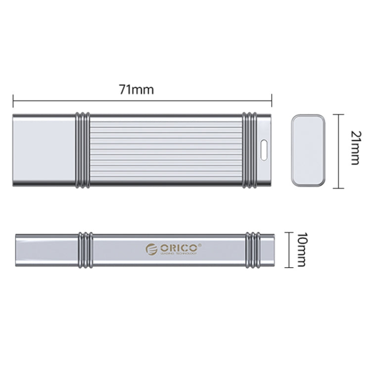 ORICO USB Solid State Flash Drive, Read: 520MB/s, Write: 450MB/s, Memory:256GB, Port:USB-A(Silver) - USB Flash Drives by ORICO | Online Shopping UK | buy2fix