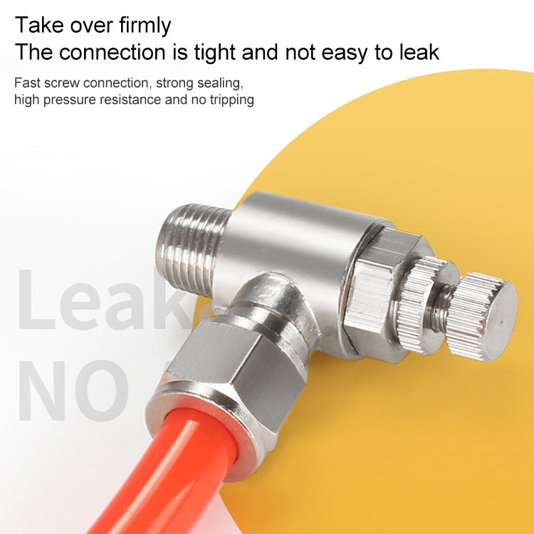 SL10-03 LAIZE Nickel Plated Copper Trachea Quick Fitting Throttle Valve Lock Female Connector -  by LAIZE | Online Shopping UK | buy2fix