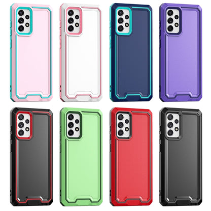 For Samsung Galaxy A52 4G&5G / A52S Armour Two-color TPU + PC Phone Case(Black) - Galaxy Phone Cases by buy2fix | Online Shopping UK | buy2fix