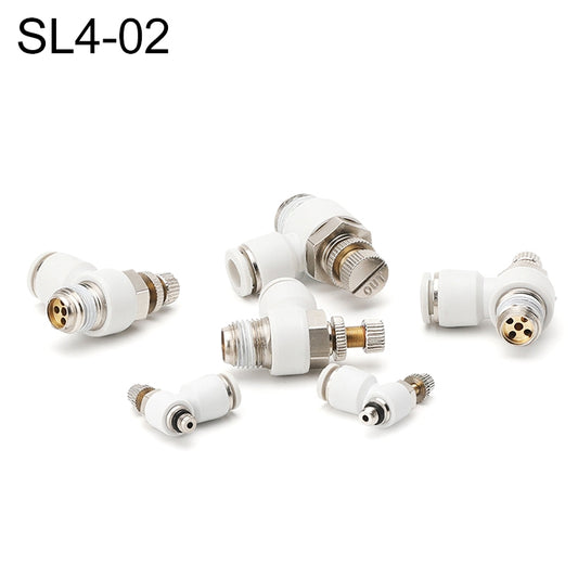 SL4-02 LAIZE SL Throttle Valve Elbow Pneumatic Quick Connector -  by LAIZE | Online Shopping UK | buy2fix