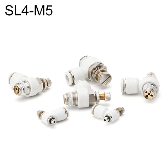 SL4-M5 LAIZE SL Throttle Valve Elbow Pneumatic Quick Connector -  by LAIZE | Online Shopping UK | buy2fix