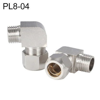 PL8-04 LAIZE Nickel Plated Copper Reducer Elbow Pneumatic Quick Fitting Connector -  by LAIZE | Online Shopping UK | buy2fix