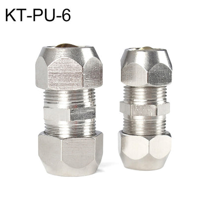 KT-PU-6 LAIZE Nickel Plated Copper Straight Pneumatic Quick Fitting Copper Pipe Connector - Interface Series by LAIZE | Online Shopping UK | buy2fix