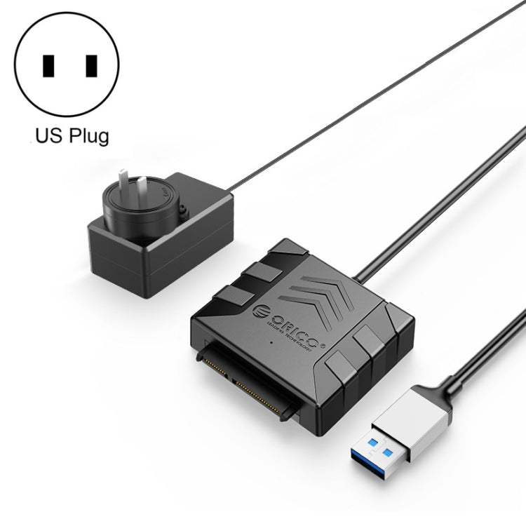 ORICO UTS1 USB 3.0 2.5-inch SATA HDD Adapter with 12V 2A Power Adapter, Cable Length:0.3m(US Plug) - USB to IDE / SATA by ORICO | Online Shopping UK | buy2fix