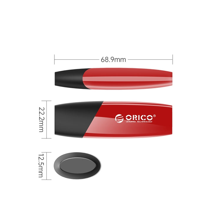 ORCIO USB3.0 U Disk Drive, Read: 100MB/s, Write: 15MB/s, Memory:64GB, Port:USB-A(Red) - USB Flash Drives by ORICO | Online Shopping UK | buy2fix