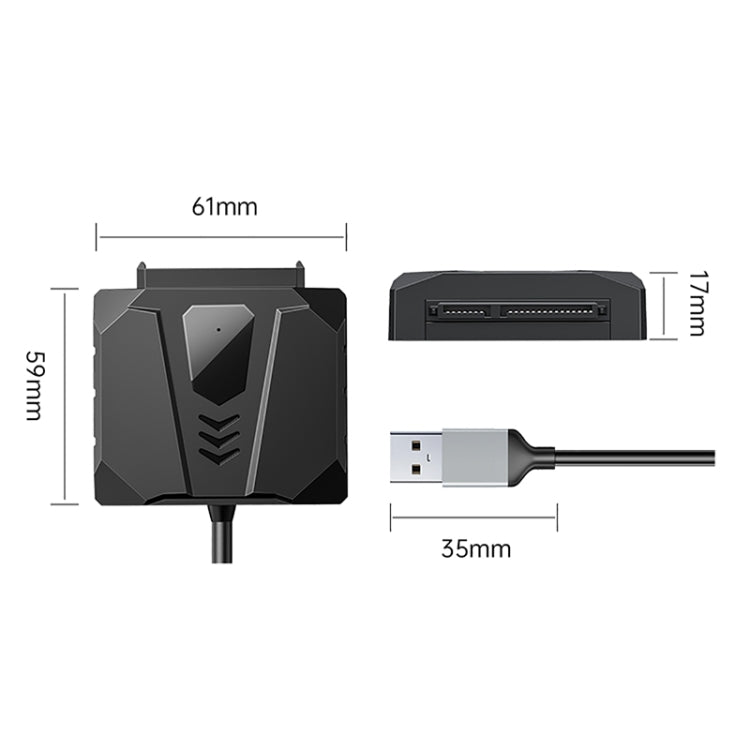 ORICO UTS2 USB 2.0 2.5-inch SATA HDD Adapter with Silicone Case, Cable Length:0.3m - USB to IDE / SATA by ORICO | Online Shopping UK | buy2fix