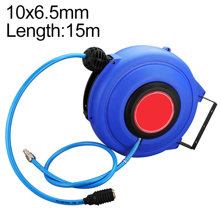 LAIZE Automatic Retractable Air Hose Reel Pneumatic PU Tube, Specification:10x6.5mm, 15m - PU Air Pipe by LAIZE | Online Shopping UK | buy2fix