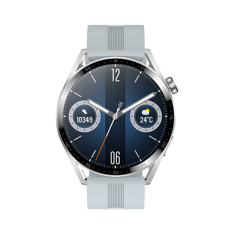 Ochstin 5HK3 Plus 1.36 inch Round Screen Bluetooth Smart Watch, Strap:Silicone(Silver) - Smart Wear by OCHSTIN | Online Shopping UK | buy2fix