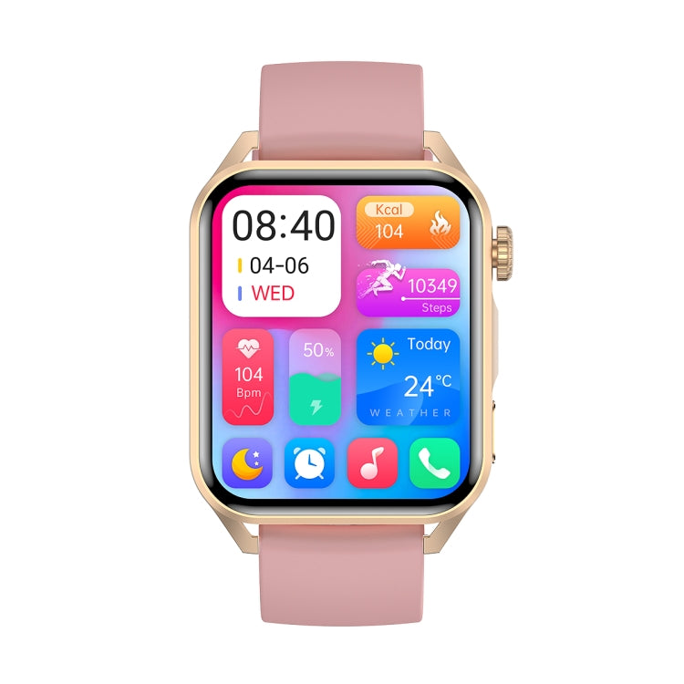 Ochstin 5HK28 1.78 inch Square Screen Silicone Strap Smart Watch Supports Bluetooth Call Function/Blood Oxygen Monitoring(Pink) - Smart Watches by OCHSTIN | Online Shopping UK | buy2fix