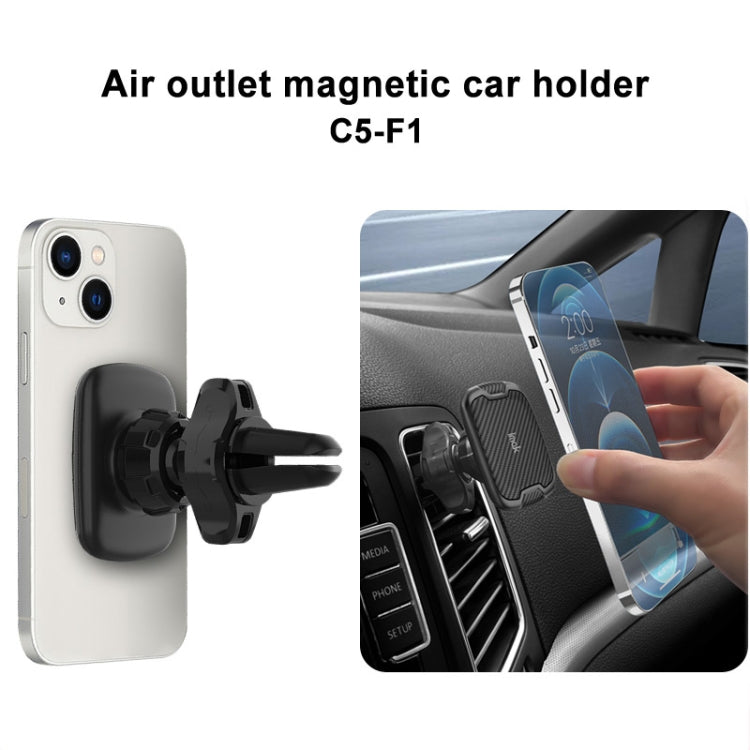 IMAK C5-F1 Magnetic Air Outlet Car Holder(Black) - In Car by imak | Online Shopping UK | buy2fix