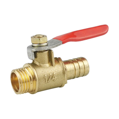 LAIZE Pneumatic Hose Connector Copper Ball Valve, Specification:Outside 2-Barb 10mm -  by LAIZE | Online Shopping UK | buy2fix