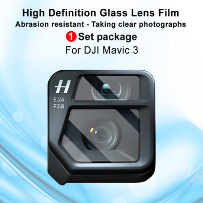 For DJI Mavic 3 IMAK Rear Camera Glass Lens Film, 1 Set Package - DJI & GoPro Accessories by imak | Online Shopping UK | buy2fix