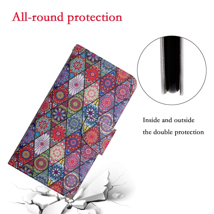 For Xiaomi Redmi A1 Colored Drawing Pattern Leather Phone Case(Diamond Kaleidoscope) - Xiaomi Cases by buy2fix | Online Shopping UK | buy2fix