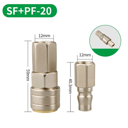 LAIZE SF+PF-20 10pcs C-type Self-lock Pneumatic Quick Fitting Connector -  by LAIZE | Online Shopping UK | buy2fix