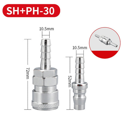 LAIZE SH+PH-30 10pcs C-type Self-lock Air Tube Pneumatic Quick Fitting Connector -  by LAIZE | Online Shopping UK | buy2fix