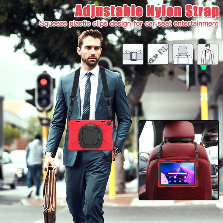 For Lenovo Tab M10 10.1 3rd Gen Silicone + PC Protective Tablet Case(Red) - For Lenovo by buy2fix | Online Shopping UK | buy2fix