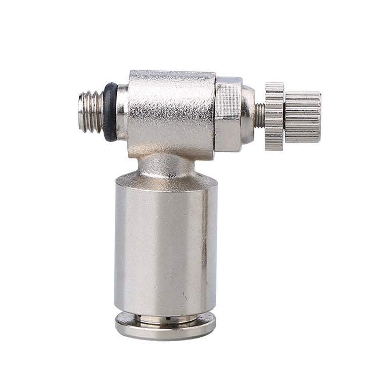 SL6-03 LAIZE Nickel Plated Copper Male Thread Throttle Valve Pneumatic Connector -  by LAIZE | Online Shopping UK | buy2fix