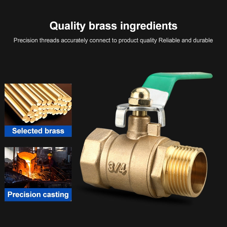 LAIZE Pneumatic Hose Connector Thickened Brass Ball Valve, Size:Outside 3 Point-Barb 8mm -  by LAIZE | Online Shopping UK | buy2fix