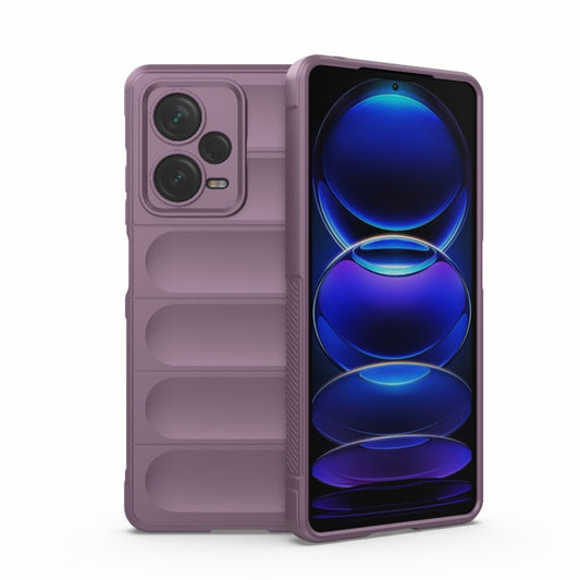 For Xiaomi Redmi Note 12 Pro+ China / Global Magic Shield TPU + Flannel Phone Case(Purple) - Note 12 Pro+ Cases by buy2fix | Online Shopping UK | buy2fix