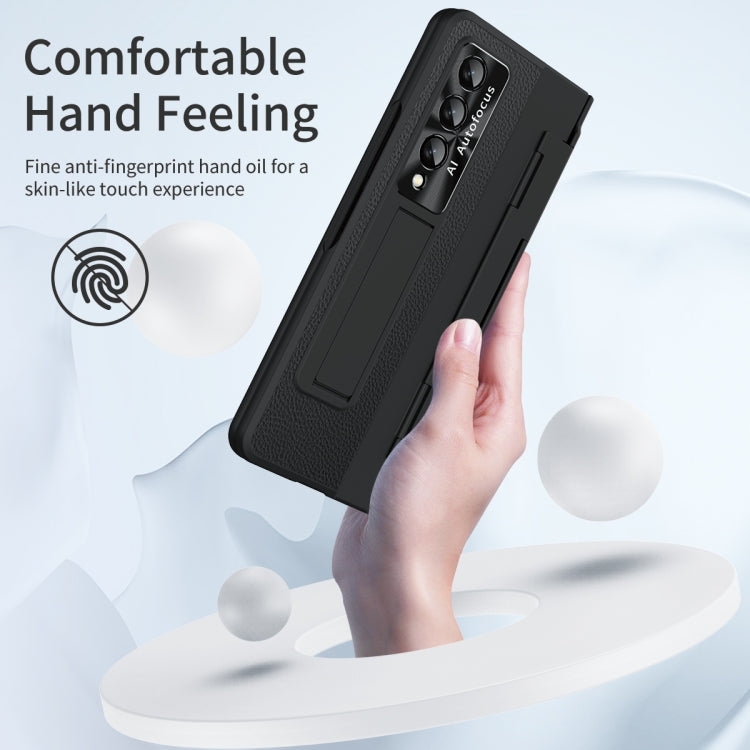 For Samsung Galaxy Z Fold4 Integrated Full Coverage Phone Case with Hinge(Black) - Galaxy Z Fold4 5G Cases by buy2fix | Online Shopping UK | buy2fix