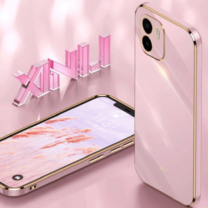 For Xiaomi Redmi A1 4G XINLI Straight Edge 6D Electroplate TPU Phone Case(Mint Green) - Xiaomi Cases by buy2fix | Online Shopping UK | buy2fix
