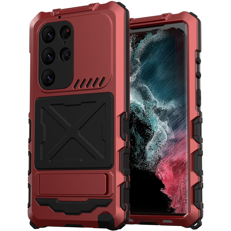 For Samsung Galaxy S23 Ultra 5G R-JUST Life Waterproof Dustproof Shockproof Phone Case(Red) - Galaxy S23 Ultra 5G Cases by R-JUST | Online Shopping UK | buy2fix