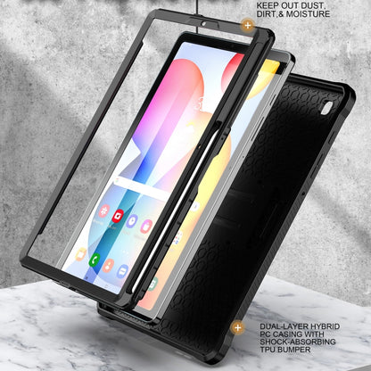 For Samsung Galaxy Tab S6 Lite Explorer PC + TPU Tablet Protective Case with Pen Slot(Black) - Tab S6 Lite P610 / P615 by buy2fix | Online Shopping UK | buy2fix