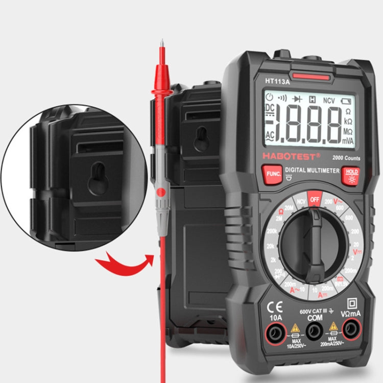 HABOTEST HT113C Automatic Range High-precision Digital Multimeter - Consumer Electronics by buy2fix | Online Shopping UK | buy2fix