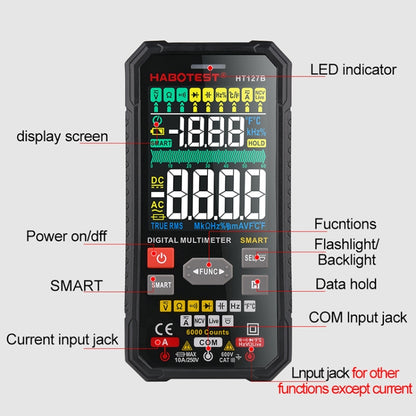 HABOTEST HT127B Digital Multimeter - Digital Multimeter by HABOTEST | Online Shopping UK | buy2fix