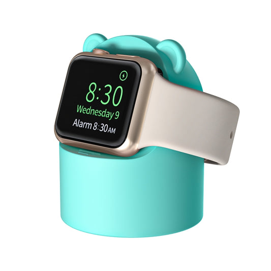For Apple Watch Smart Watch Silicone Charging Holder without Charger(Mint Green) - Smart Wear by buy2fix | Online Shopping UK | buy2fix